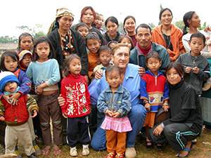 Nagaland, Kiyevi Village children with Marko.